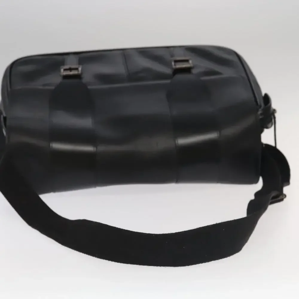 Versace Leather Shoulder Bag Black